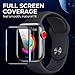 [3 Pack] Screen Protector for Apple Watch Series 4 44mm, Max Coverage Screen Protector HD Clear Anti-Bubble