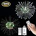 LED Fairy String Light Starburst with Remote Control Decorative Lights Bulbs Christmas Light Hanging 2 Pack Waterproof 8 Modes 120 LED Starry Lights Patio Fireworks Battery Operated Indoor Lighting