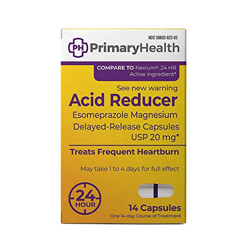 Primary Health Acid Reducer Esomeprazole Magnesium 20mg Dr Capsules, 14 Count