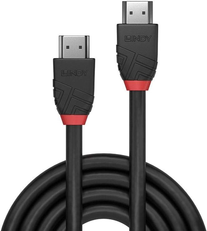 Lindy 0.5m High Speed HDMI Cable, Black Line, with Ethernet - Image 3