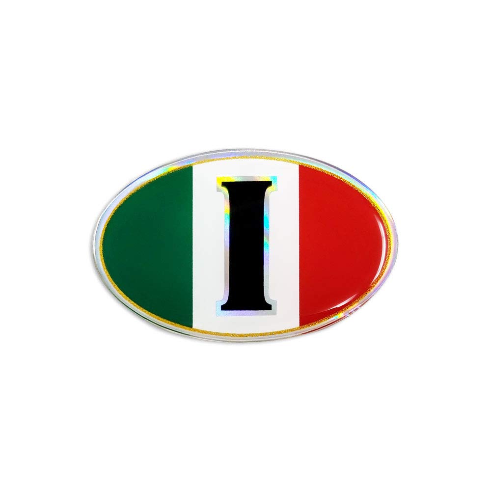 Quattroerre 3D Sticker Oval Italy I