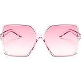 Dollger Oversized Square Sunglasses for Women Big Large Wide Fashion Shades for Men UV Protection Unisex