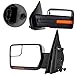 SCITOO Towing Mirrors for 2007-2014 F-150 Blind Spot Mirror Power Heated Chrome Puddle Signal Double Glass (Driver Side and Passenger Side)