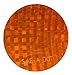 LiteMark DOT-SAE Amber Dot 3 Inch Round High Reflective Prismatic Lenses with Durable Protective Transparent Layer for Safety and Increased Visibility (Pack of 4 Reflectors)