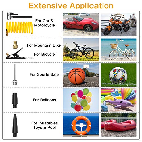 SKEY Tire Inflator,Portable Handheld Air Compressor with Rechargeable