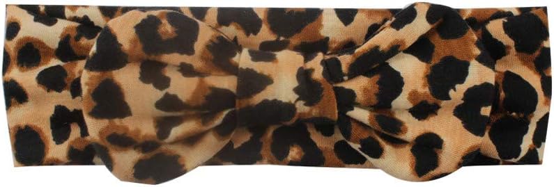 UCQueen Head Wraps for Girls Baby Girls Baby Turban Bow Leopard Print Princess Hair Band Accessories Girls’ Headwear