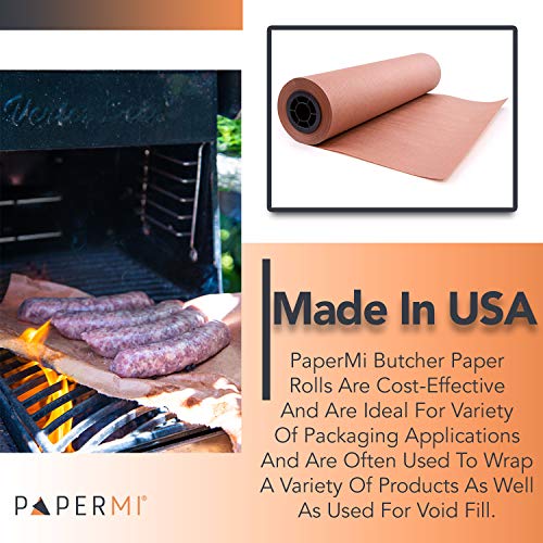 Pink Kraft Butcher Paper Roll Peach, Great Wrapping Paper for Beef