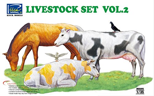 Riich Models Livestock Set #2 Model Kit (1/35 Scale)