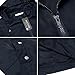 ANGVNS Women's Waterproof Lightweight Rain Jacket Anorak with Detachable Hood,Blue-L