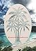 Oval Palm Tree Etched Window Decal Vinyl Glass Cling - 15
