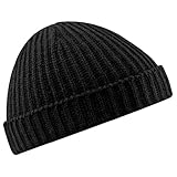 Beechfield Unisex Trawler Beanie One Size Black