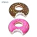 ZOND 2 Piece Set of Gigantic 4ft Donut Pool Floats Chocolate and Strawberry with Sprinkles, Made with Extra Durable Vinyl