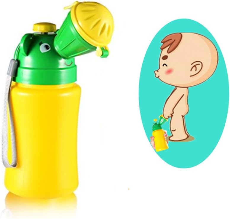 YUMSUM Portable Baby Children Pee Potty Urinal,Watertight Emergency Toilet for Camping Car Travel and Kid Potty Training (Boy)