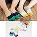 VWU Toddler Socks No Show Kids Baby Thin Cotton Socks Anti Slip Color Assorted 1-5T (5 Color, 1-3 Years Old)