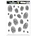 Beistle Fingerprints Peel 'N Place Sheet, 12 by 17-Inch, Black/White