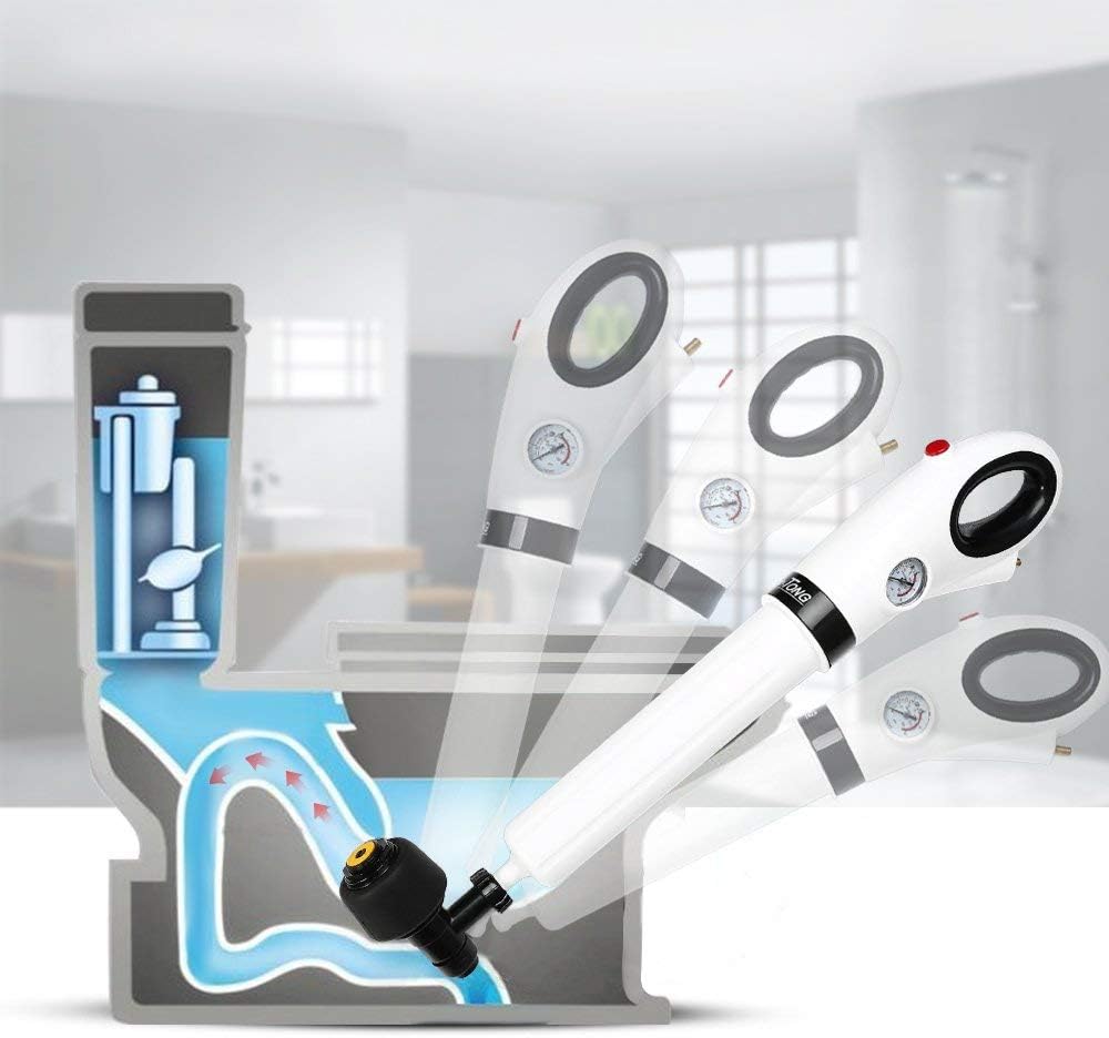 Air Power Drain Blaster gun, High Pressure Powerful Manual sink Plunger