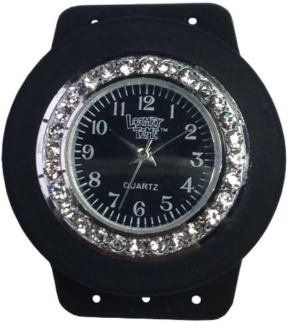 Loomey Time Watch, Rainbow Loom Accessory, Color: Black Bling