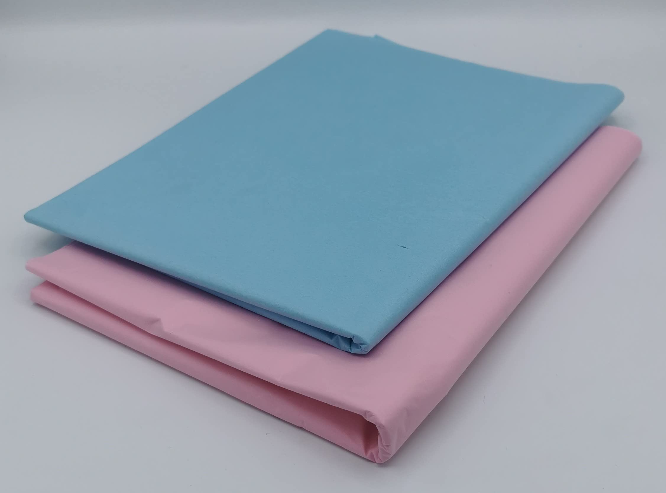 100 Coloured Tissue Paper/Gift Wrap/Wrapping Paper Sheets (20 x 30) by ODL Packaging (Baby Blue & Baby Pink Mix)