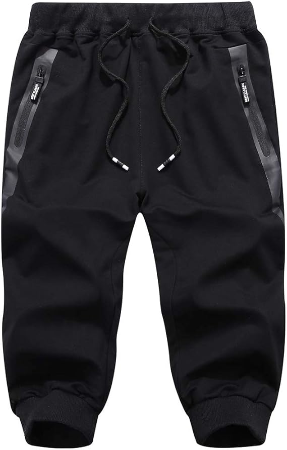 Amazon Co Jp Ysento メンズ トレーニングパンツ 七分丈 ジョガーパンツ 無地 ランニング スポーツウェア スウェット 4カラー 服 ファッション小物