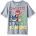 PJ MASKS Little Boys' Short Sleeve Tee Shirt, Heather Grey, 7