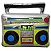 Inflatable Boom Box 80s 90s party decorations + 2 Inflatable Microphones 80s themed Party Props Inflatable Decorations