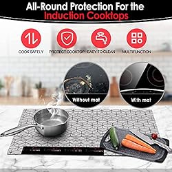 KitchenRaku Large Induction Cooktop Protector