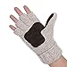 Vmevo Winter Knitted Convertible Fingerless Gloves Unisex Warm Wool Mitten Glove