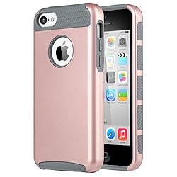 ULAK iPhone 5C Case, Slim Lightweight 2in1 iPhone