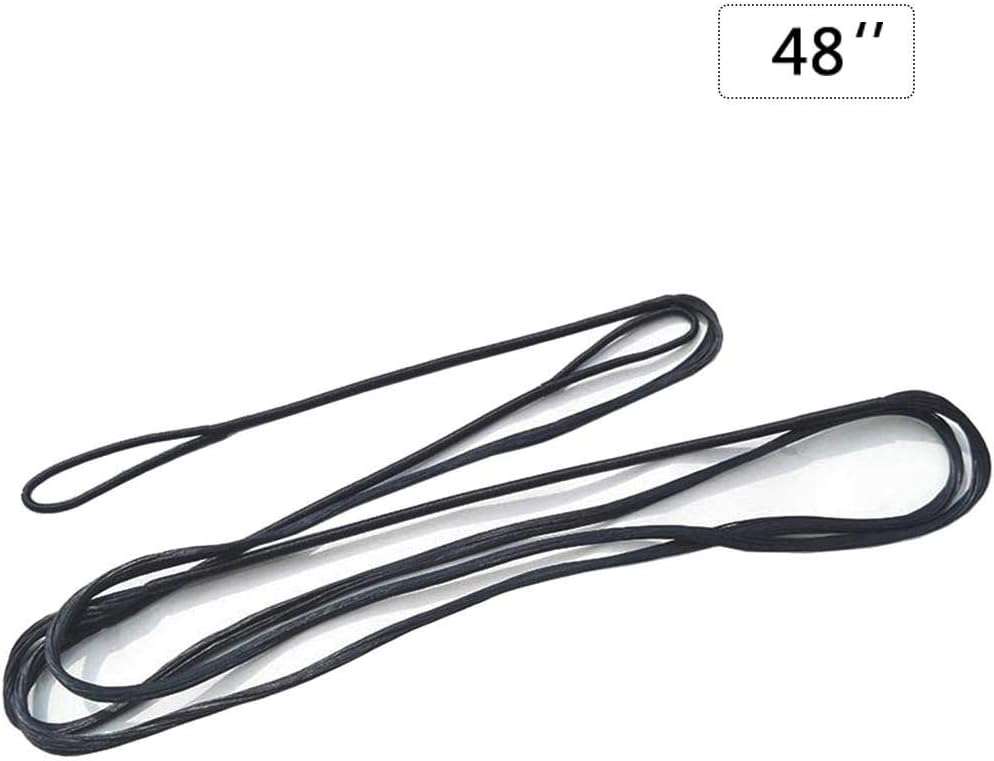 Janedream Black 48-70" Handmade Archery Bow Strings Straight Recurve Longbow Bowstring Hunting Equipment 48inches