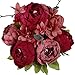 Luyue Peonies Artificial Flowers Vintage Faux Peony Arrangements Fake Flower for Vase Silk Floral Bouquet for Table Centerpiece Wedding Decoration Indoor Home Decor