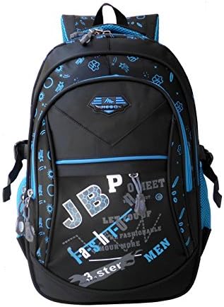 Kids School Backpack for Boys Middle School Bag Cute Studen Bookbag Outdoor Daypack Blue