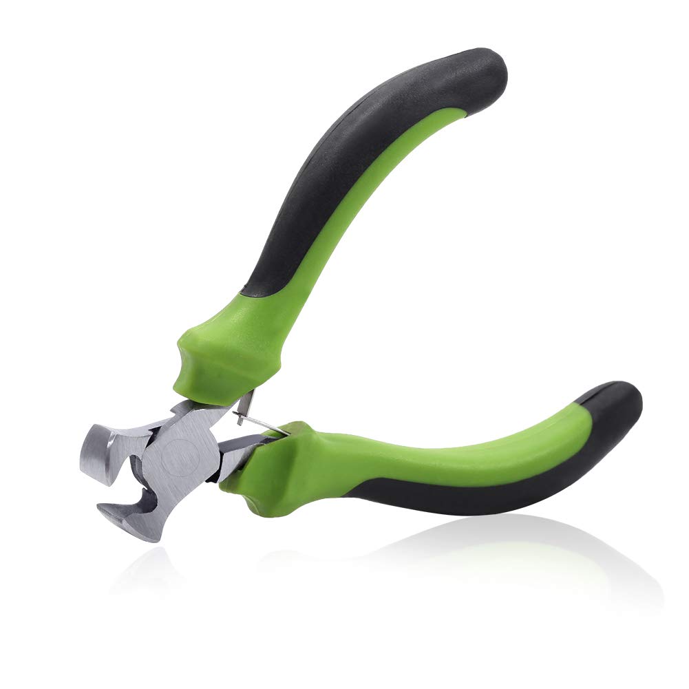 SPEEDWOX Mini End Nipper Pliers 4 Inches Precision End Cutters Small End Cutting Nippers Fine Pliers with Spring Wire Cutter for Guitar Strings Beading Jewellery Making Tool Shoes Repair Tool