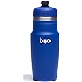 Bivo One 21oz Non Insulated Stainless Steel Bike Water Bottle - Lightweight for Cycling, Travel, Kids - No Plastic Taste, Fits Most Cages, Dishwasher Safe - (True Blue)
