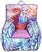 Idea Nuova Frozen 2 Kids Nylon Bean Bag Chair with Piping & Top Carry Handle with Olaf Graphics, Anna & Elsa, Purple, Large