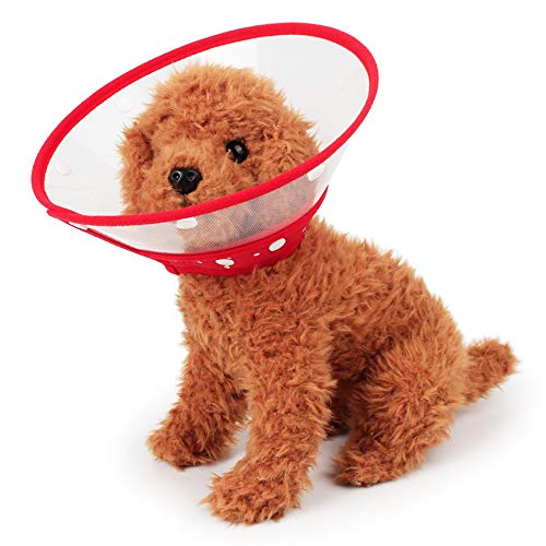 Xeminor Restoration Cone Collar for Dogs and Cats Clear Padded Protection Collar with Soft Edge Breathable - Thumbnail 6