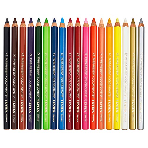 Lyra Assorted Colored Pencils Set Of 18 Jumbo Colored