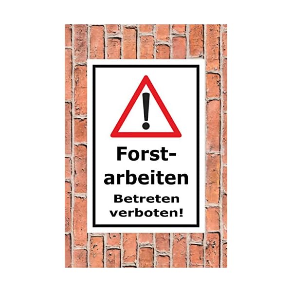 Melis-Folienwerkstatt Schild Forst-Arbeiten - 45x30cm - 3mm Aluverbund â 20 VAR S00359-027-A – Bild 3