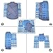 Yofit Clothes Folder Board T-shirt Folding Board Adjustable Laundry Folder Blue