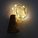 Fjiangyi 12 Pcs Cork Bottle Lights Solar Powered 39 Inch 10 LED String Wine Cork Fairy Lights for Christmas,Party Decor (Warm White)