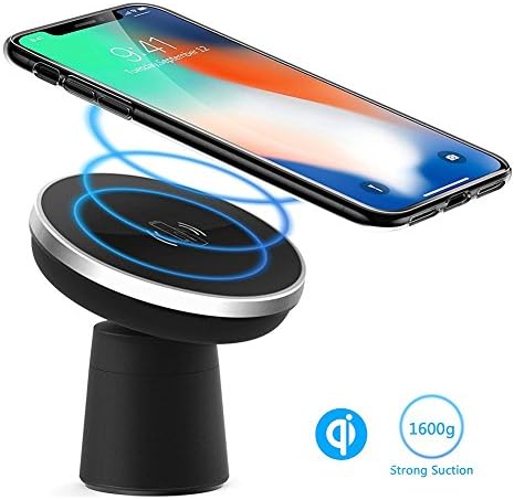 Wireless Car Charger,Wannap 2-in-1 Magnetic Wireless Charging for Samsung S8 S8+ S8 Plus S7 S7 Edge S6 Edge Plus Note 5 Note 7 Note 8、Apple iPhone X/8/8 Plus and All QI-Enabled Devices