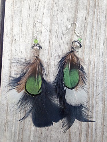 Unique Feather Earrings Handmade In Usa Long Earrings For Women