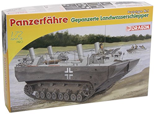 Dragon Models Panzerfhre Gepanzerte Landwasserschlepper Prototype Nr.I Model Building Kit, Scale 1/72