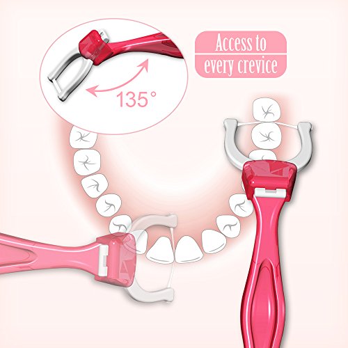 T.Smile 3rd Generation Dental Flosser 1 Handle + 50 Soft Silky Ribbon