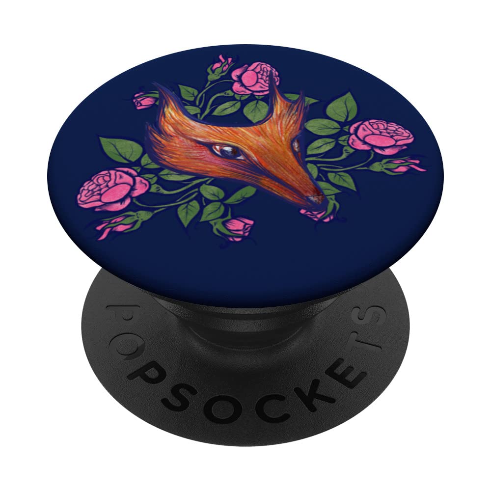 Red Fox Art cute foxy designs fun foxes artwork PopSockets Swappable PopGrip