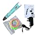 3D Printing Pen, IVSO® Intelligent 3D Printing Pen ABS Fibrous Material and Power Supply with Temperature Display for Drawing and Doodle Model Making Arts & Crafts Drawing. (Green)