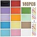 140 Pack Colorful Envelopes-Umikk 4.5 x 3.2 Inch Small Colored Envelopes with 6 Sheet Adhesive Stickers, Mini Envelopes Gift Card Multi Colored Envelopes Pocket Envelopes Bulk