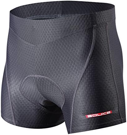 Fmix Men's Padded Cycling Undershorts Biking Underwear Shorts with High Elasticity and Highly Breathable 4D Padded