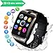 Q18 Smart Watch,Smartwatch for Android Phones, Smart Watches Touchscreen with Camera Bluetooth Watch Phone with SIM Card Slot Watch Cell Phone Compatible Android Samsung iOS Phone XS X8 7 6 5 Men Women