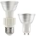 TORCHSTAR E26/E27 to GU10 Adapter, E26/27 Edison Screw to GU10 Bayonet Base Socket Adapter Converter, Fits LED/Halogen/CFL Light Bulbs, Heat-Resistant, Anti-Burning, No Fire Hazard, Pack of 2