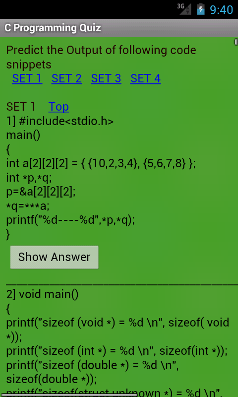 C Programming Quiz:Amazon.com:Appstore for Android